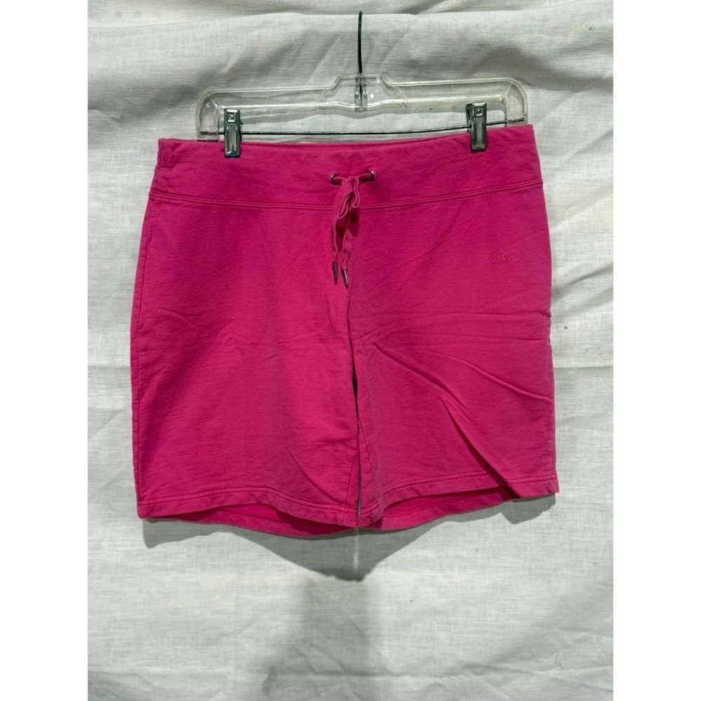 Reebok Pink Drawstring Sweat Shorts M